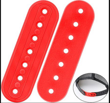 2 Pack Hat Extender, 3D Printed Hat Size Extension Accessories, Adjustable Red
