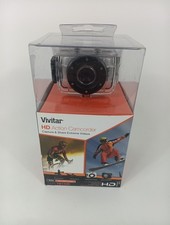 Vivitar DVR 781HD Action Camcorder   Waterproof Case  HD Sports Camera Silver