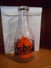 Vintage Grobeck's Dairy Omaha Nebraska Clear Glass quart Milk Bottle