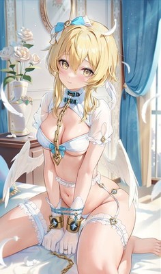 Genshin Impact Lumine full artwork waifu anime print #55