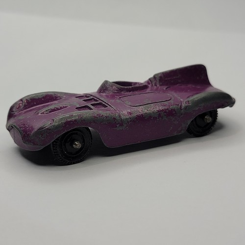 Vintage Tootsie Toy Purple Jaguar D Type Car Metal Lot # 6616 - Picture 1 of 9