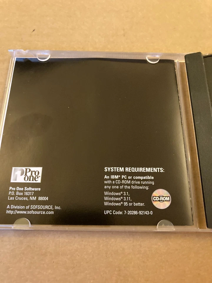Dispositivos electrónicos multimedia de Pro One (CD-ROM) Win 3,1/95 de colección Foto 3 de 4