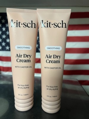 Kitsch Smoothing Air Dry Cream for Hair   Frizz Control 2 Pack