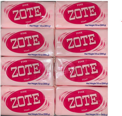 Pack Of 3 ZOTE PINK SOAP - Washing Clothes 7oz Bars (200g) EA Laundry Soap Jabon