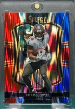CHRIS GODWIN RARE SHOCK REFRACTOR PRIZM SPORTS CARD BUCCANEERS BUCS MINT
