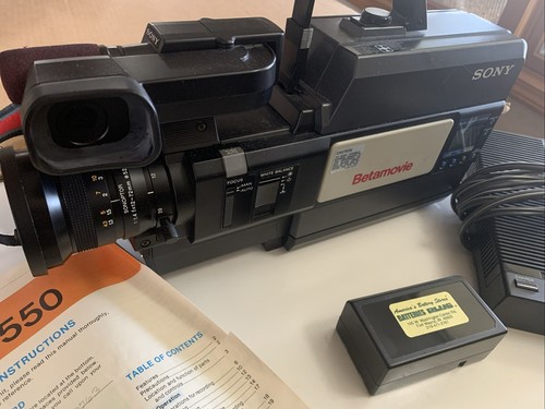 Sony Betamovie CCD BMC-550 Videokamera Camcorder mit Handbuch - Einschalten - ungetestet - Bild 3 von 13