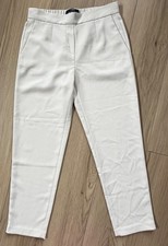Quince Dress Crop Pants Womens S Light Beige Ponte Pull On Stretch Pockets 