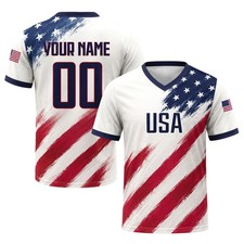 Custom USA Soccer Jersey 2026 Personalized Name Number Fan Shirt