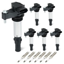 Set 6 Bobine Accensione Confezione 6 Candele Iridum Compatibili con Buick Encla...