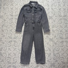 Mono vaquero Zara para niños mono boilersuit talla 13-14 gris denim con botones