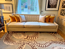 Ex Showhome Bray Designs Top quality contemporary Boucle fabric sofa rrp £11,180