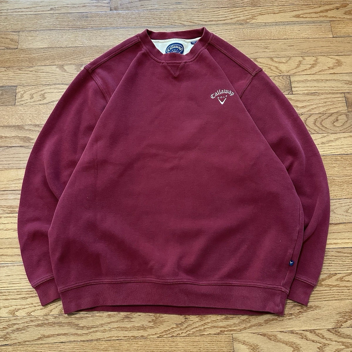 Vintage Callaway Golf Sweatshirt Mens XL Red Knit Crewneck