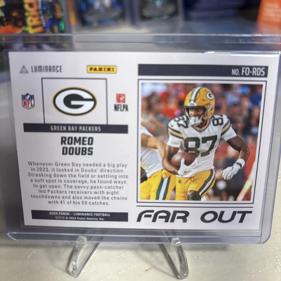 2024 Panini Luminance Football Romeo Doubs Far Out Case Hit 1 of 1 Packers Rare! - Image 2 of 3