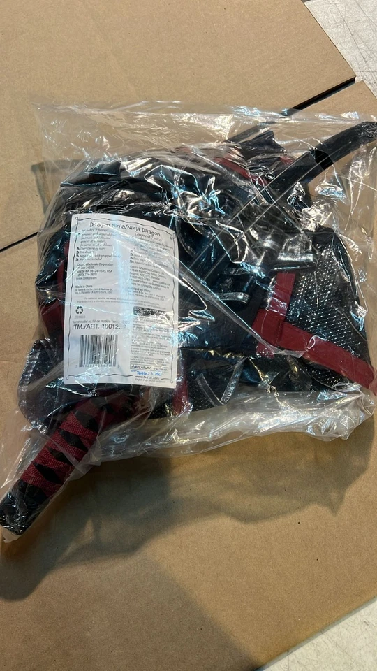 DISFRAZ NINJA DRAGÓN INFANTIL FÁBRICA AVENTURA TALLA 3-4 *NUEVO Foto 2 de 3