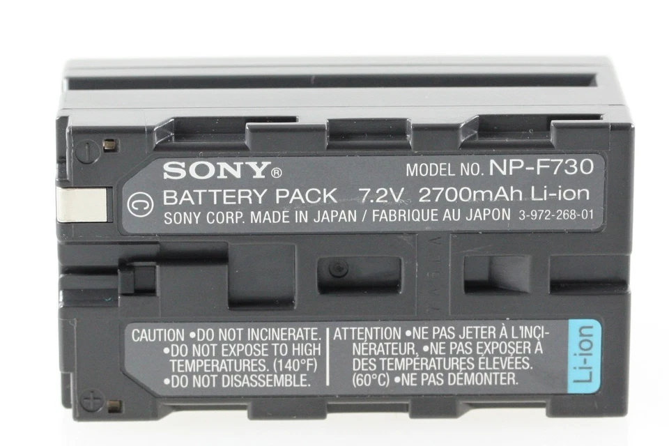 Bateria Original Sony NP-F730 Np F730 2700mAh Li - Ion - Imagem 2 de 2