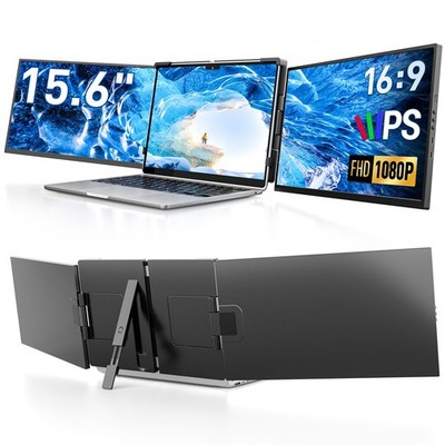 Dopesplay 15,6'' Laptop Screen Extender Triple Display FHD 1080P IPS mit 13,3-17''