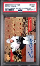 2022-23 Credentials Speed Of The Game Rookies Shane Wright Gold Auto 04/10 PSA 9