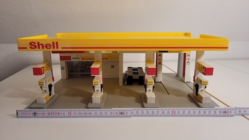 Shell Tankstelle Dickie Toys Modell Spielzeug Auto Geräusche Werkstatt Garage - Bild 5 von 11