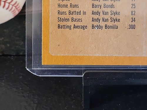 1988 Topps Team Leaders Barry Bonds, Bobby Bonilla #231 Pittsburgh Pirates 🔥 - Picture 6 of 10