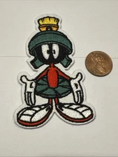 Marvin The Martian Mars Embroidered iron on patch Kids Fun Cartoon 3” X 2”