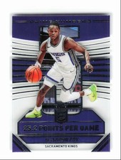 2021-22 Panini Donruss Elite Prime Numbers De'Aaron Fox Sacramento Kings