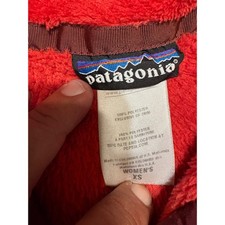 Patagonia Re-Tool Snap-T Polartec Fleece Pullover Red Womens XS 25442