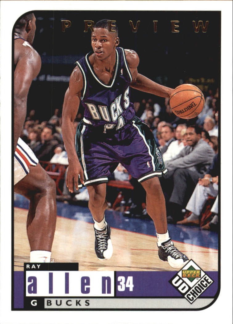 1998-99 UD Choice Preview #79 Ray Allen - BSK