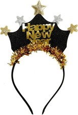 BinaryABC Happy New Year Headband Tiara,2026 Eve Party Supplies