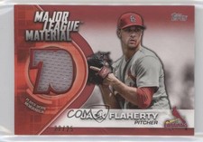 2021 Topps Major League Materials Red 22/25 Jack Flaherty #MLM-JF 0b2