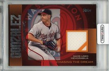 2013 Topps Gio Gonzalez Game Used Memorabilia Card
