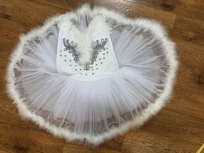 Tütü Kleid Ballett   Tüllrock Weiß ca. S/ M Petticoat  Kostüm Theater   