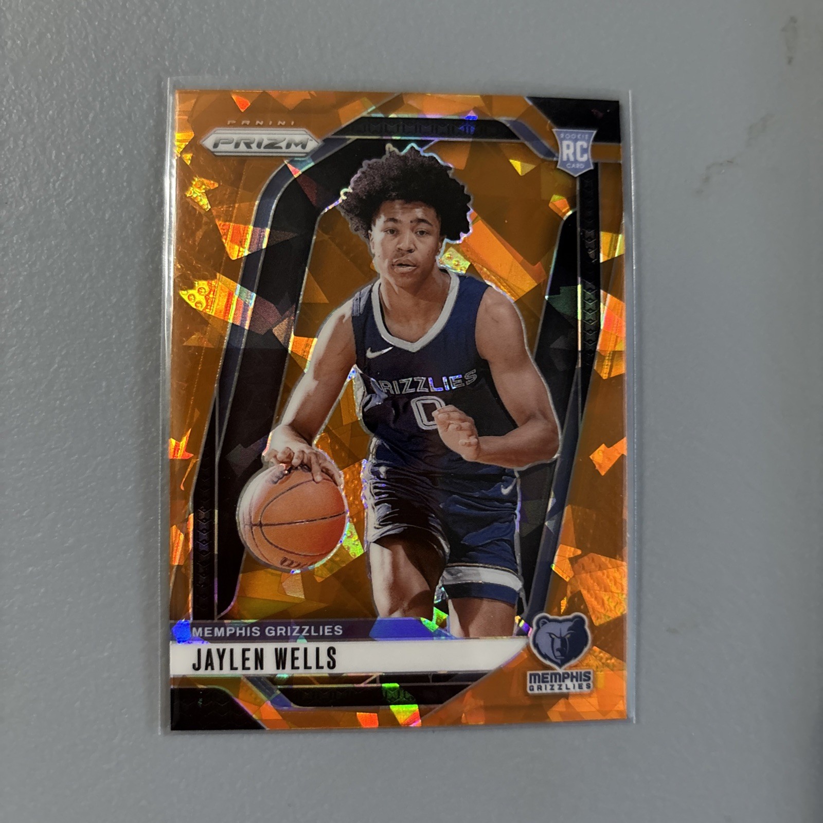 2024-25 Panini Prizm - Jaylen Wells #239 Orange Ice Prizm (RC)
