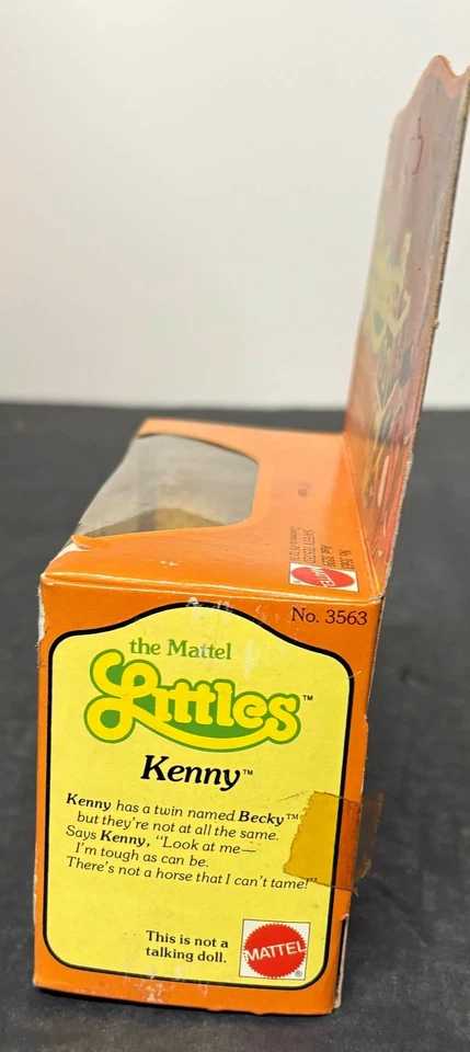 Mattel #3563 1980 The Littles Kenny muñeca Rocking Horse Wagon etc fundido a presión en caja original Foto 4 de 4