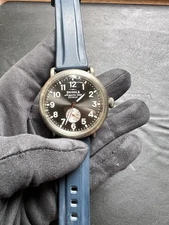 Rare Shinola 41mm Titanium Runwell On New Rubber Strap