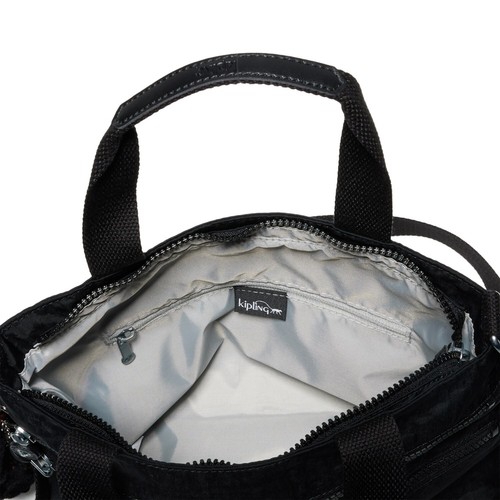Kipling MIAH SATCHEL Crossbody HANDBAG KIB2W6 BLACK Bag 11"x10" MONKEY New $124 - Picture 4 of 9