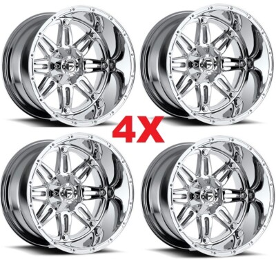 20 CHROME FUEL OFF ROAD WHEELS RIMS HOSTAGE 20X10 6X135 FIT FORD F150