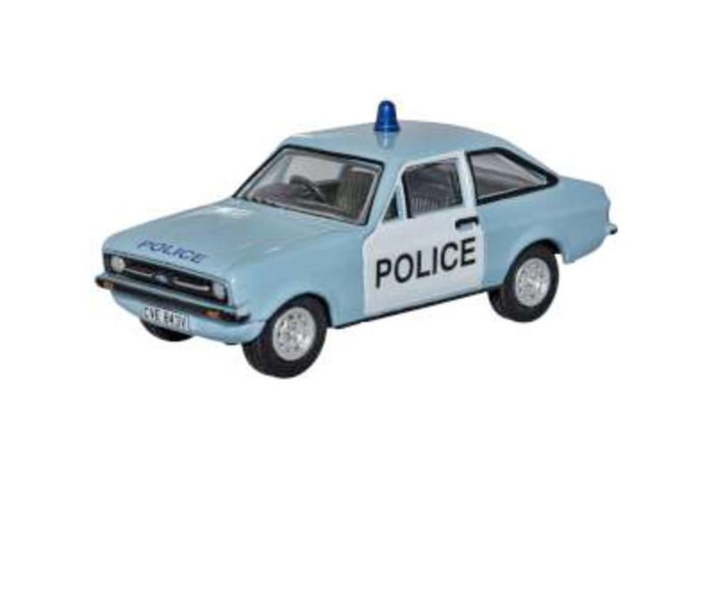 OXFORD Diecast 76ESC004 Police Car Ford Escort Mk2, 1:76 Scale