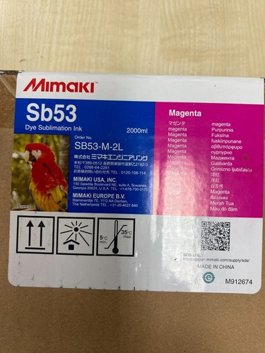 Mimaki SB523 Dye Sublimation Inks 2ltr Bags Brand New Unopened O/Date With Chips - Picture 8 of 8