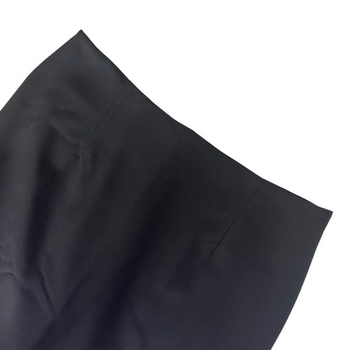 Theory Womens Size 6 Black Pencil Skirt Back Double Split Wool Blend Office - Imagen 3 de 12