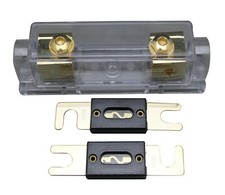 500A ANL Fuse Holder Distribution Inline 0 4 8 GA Gold Plated Free ANL Fuse 128G