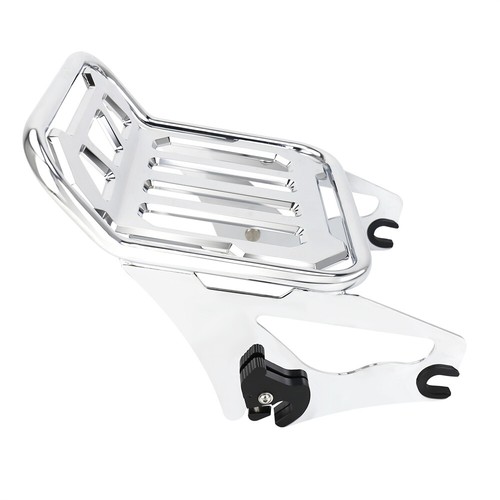 Chrome Rear Mounts Luggage Rack Shelf For Harley Touring Electra Glide 2009-2024 - Picture 9 of 10