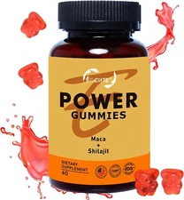 Organic Maca & Pure Himalayan Shilajit Gummies Niacin(Vitamin B3) Strength Body