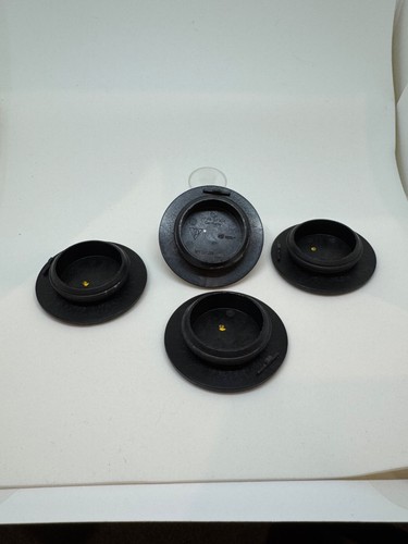 Porsche OEM 991 set of 4 center lock caps: black with logo - Picture 4 of 8