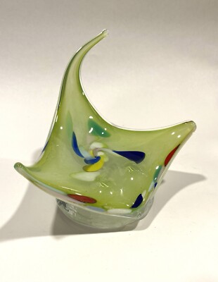 Stingray Art Glass Sculpture