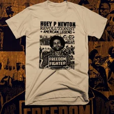 Huey P Newton Panther Party T-Shirt Civil Rights Activist New cotton tee
