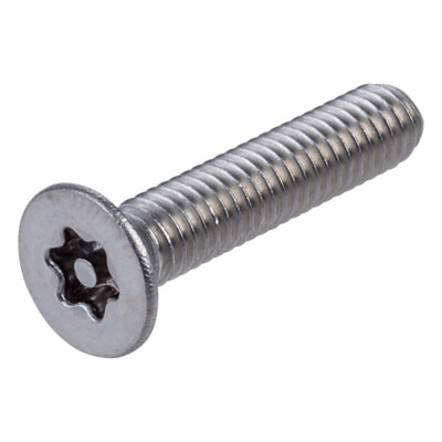 Viti Di Sicurezza TORX Con Testa Svasata &ndash; Acciaio Inox 304 DIN7991, Misure M2,5-M8
