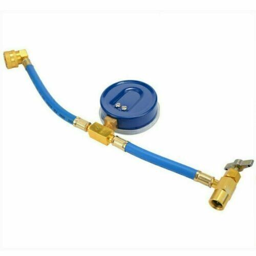 Car AC Air Conditioning R134A Refrigerant Recharge Hose w/ Pressure Gauge DE - Bild 10 von 21