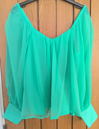 RIVER ISLAND LADIES BLOUSE SIZE 8....Colour:Aqua - Picture 2 of 5