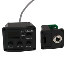 Set Ukulele Uke 3 Band LCD EQ Equalizer Chromatic Tuner Pickup Piezo Transducer