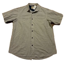 NEW Redhead Men's Short Sleeve Plaid Button Up Shirt Size Large